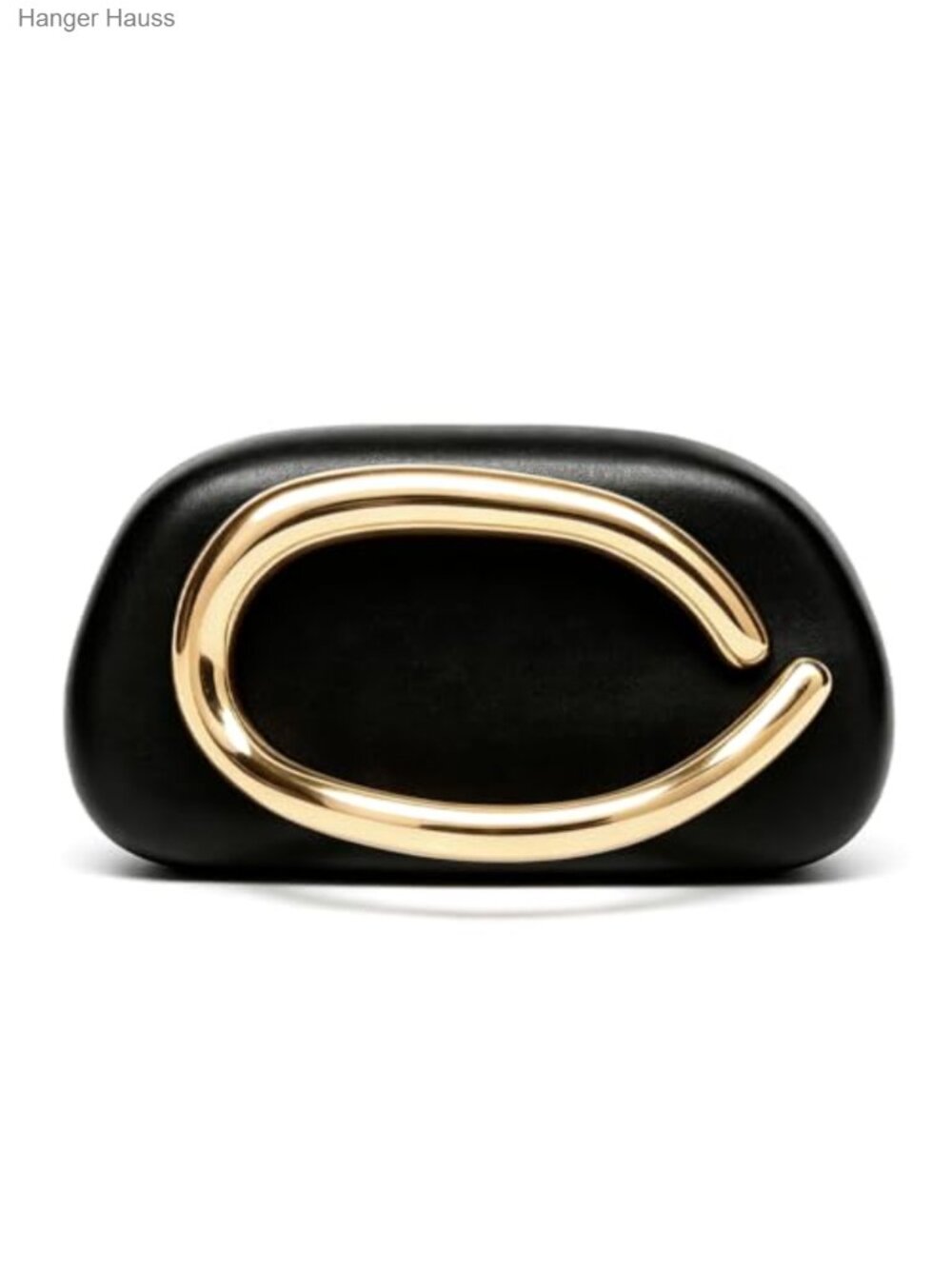PU Leather Evening Clutch Handbag with Metal Handle